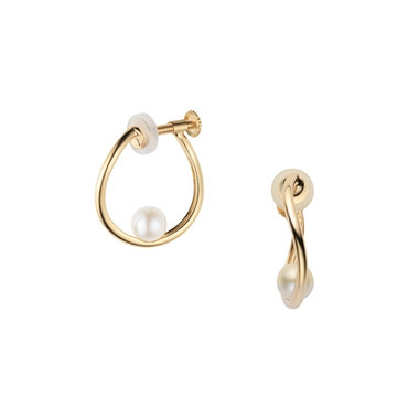 淡水パール イヤリング