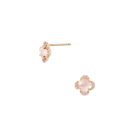 ローズクォーツ ピアスAGAA1117__RQ