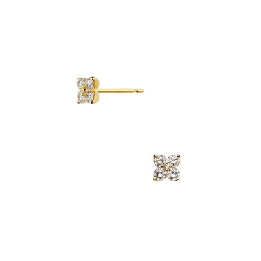 ダイヤモンド カローラ ピアス