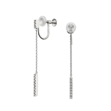 プラチナ ダイヤモンド イヤリング