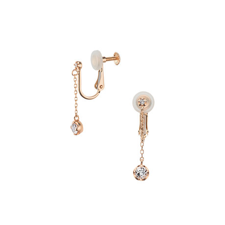 ホワイトトパーズ イヤリング(クリスマスジュエリー)