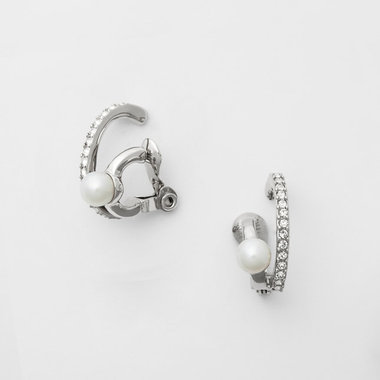 淡水パール イヤリング