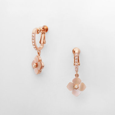 シェルフラワー イヤリング