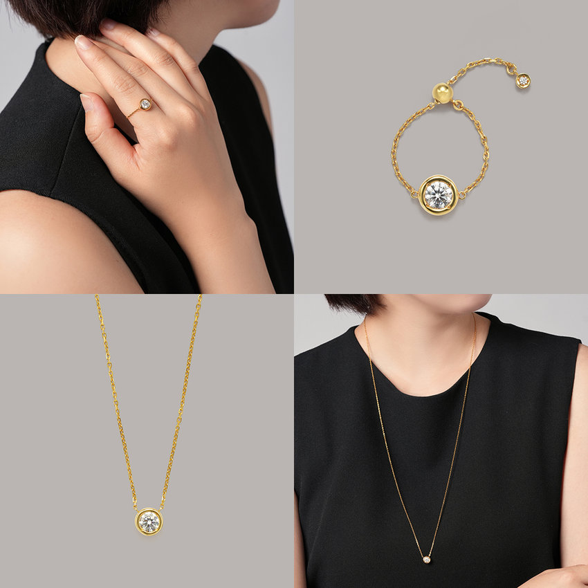 “合成モアッサナイト”を使用したELLE SHOP限定アイテムが登場