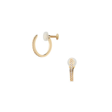 ダイヤモンド オーバルイヤリング