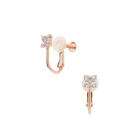 ホワイトトパーズ イヤリング(クリスマスジュエリー)