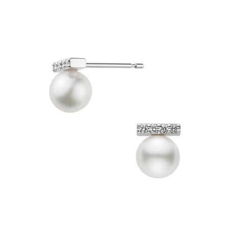 パール ピアス(クリスマスジュエリー)