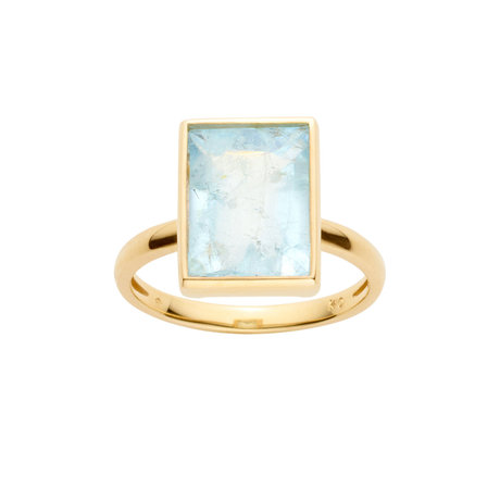 ミルキーアクアマリン リング