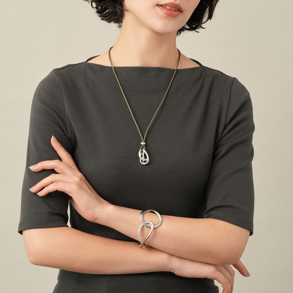 山葡萄の皮輪ボールペンダントとイヤリング、その他。 KMJE0145__YG