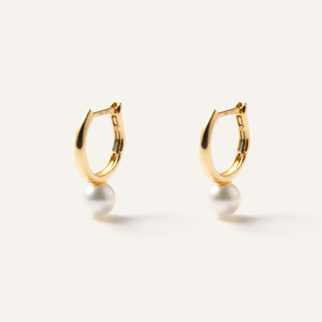 アコヤパール フープピアス