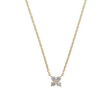 ダイヤモンド カローラ ネックレス 0.10ct