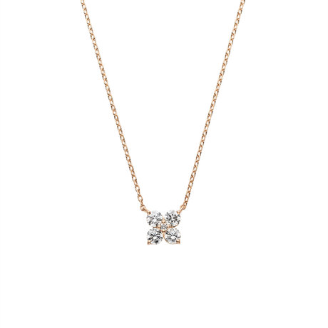 ダイヤモンド カローラ ネックレス 0.28ct