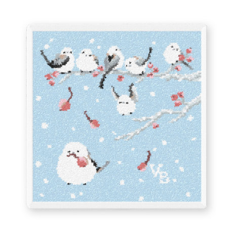 FEILER(フェイラー)×シマエナガ サークル型ハンカチ