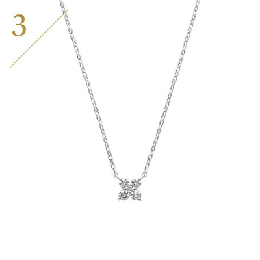 ダイヤモンド カローラ ネックレス 0.10ct