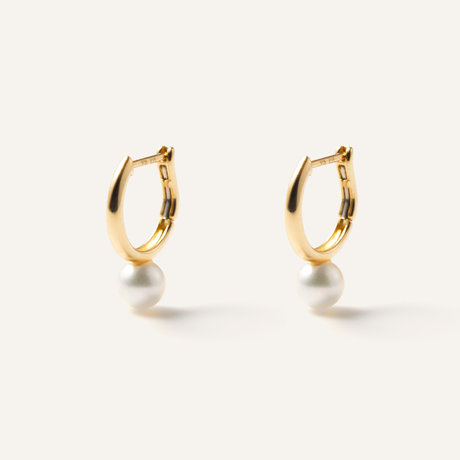 アコヤパール フープピアス