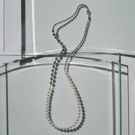 モデル着用 ブレスレット風ネックレス