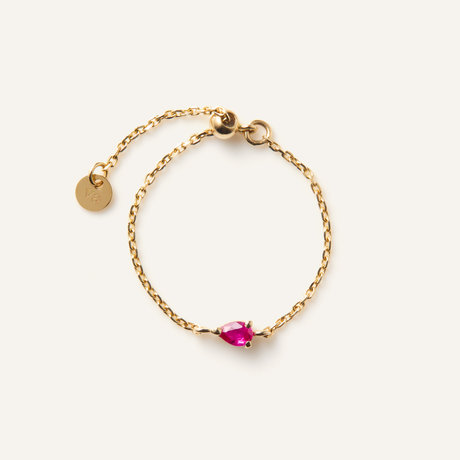 ルビー チェーンリング