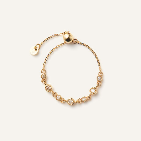 ブラウンダイヤモンド チェーンリング