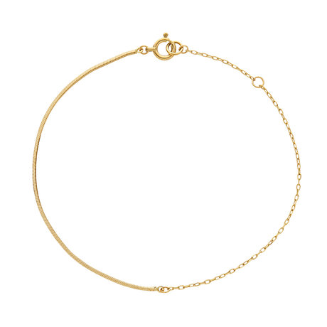 イエローゴールド チェーンブレスレット