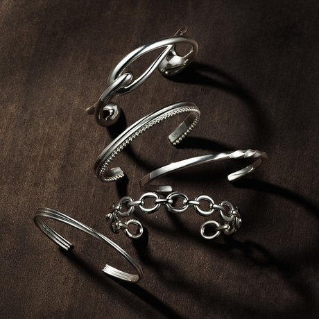 シルバー925 人気のバングル