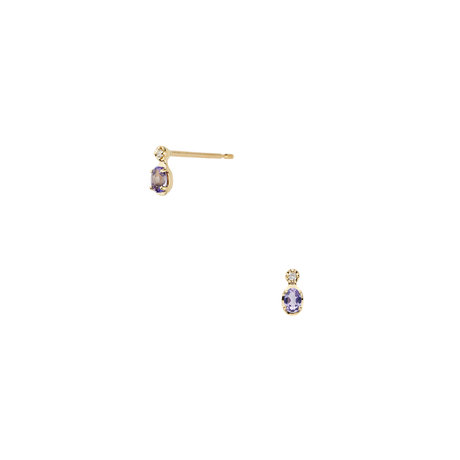 タンザナイト ピアス