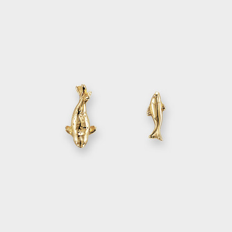 ゴマフアザラシ＆魚 ピアス