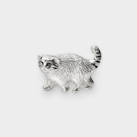 マヌル猫 ブローチ